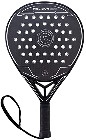 LUXTRI Padel Schläger Precision 1800 Tropfen 370g Carbonfaser/Eva Grau-Weiß für Padel Tennis Spieler