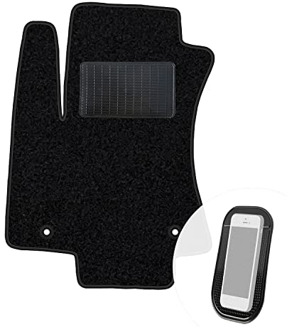 moto-MOLTICO Fahrer Fußmatte Auto Velours Fahrerseite Autoteppiche Schwarz Fahrermatte 1-teilig passend für Opel Zafira A 1999-2006