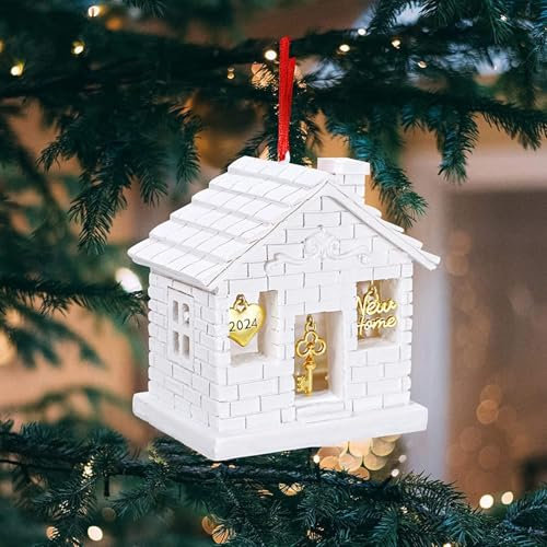 2025 Christmas Ornaments New Home Housewarming Gifts for Home Moving Christmas Decoration for New Homeowners Xmas Tree Hanging Ornaments