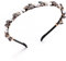 IYOU Barock Vintage Stirnband Strass Schwarz Kopfschmuck Edelstein Perle Haarbänder Geburtstag Party Haarschmuck für Frauen und Mädchen