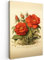 MuchoWow© Impression sur Toile Decoration Murale Peinture 20x30 cm Tableaux Decoratifs Muraux Déco Chambre Tableau Salon Vintage - Fleurs - Roses - Rouge - Beige