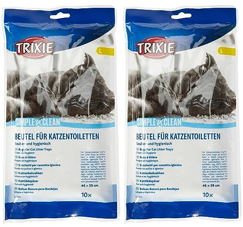 Trixie Katzentoilettenbeutel, bis 46 Ã— 59 cm, 10 St. (Packung mit 2)