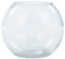URBNLIVING Recycled Clear Glass Round Flower Pot Fish Bowl Vase Floral Display Centrepiece (Small)
