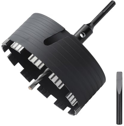 hsawbit φ162mm Dry Diamond Core Drill Bit, Hole Cutter with 110mm SDS Plus Shank for Concrete, Masonry, Cement, Brick, Wall, Stone