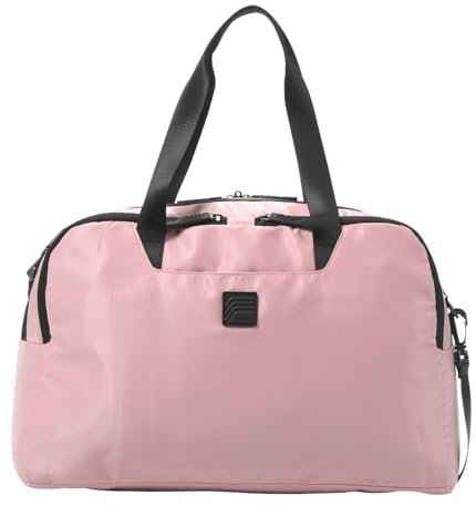 TOTTO - Bolsa de Viaje, Modelo Weekender L, Bolsa Gimnasio, Capacidad 27L, 3 Compartimentos, Bolsillo para PC, Argolla para Candado en Cremallera, Asa para Hombro, Correa para Maleta, Color Peachskin