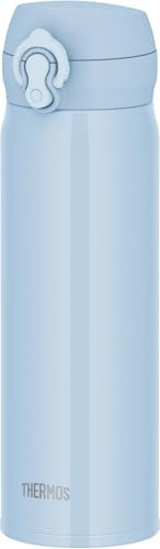 JNL-S500 ICB Thermos Water Bottle, Vacuum Insulated Mobile Mug, 16.9 fl oz (500 ml), Ice Blue, Easy to Clean and Easy to Clean, Lightweight Type, One-Touch Opening, Stainless Steel Bottle, Hot and