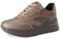 inblu Sneaker Donna Monocolore con Lacci e Cerniera, Scarpe da Ginnastica, Bronzo, 36 EU