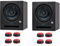 PreSonus Eris Pro 8 Aktiver Studio-Monitor Lautsprecher 1 Paar mit keepdrum Boxenfüße Rot