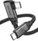 Silkland Câble USB C 3.2 Gen2×2 Coudé 2M, 20Gbps Transfert Données, USBC vers USBC 90 Degrés, PD3.1 240W Charge Rapide, Câble Vidéo 5K/4K@60Hz pour MacBook Pro, iPad Pro, SSD, iPhone 16/15, Moniteur