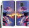 Handyhülle für Xiaomi Redmi Note 9S / Redmi Note 9 Pro/Redmi Note 9 Pro Max Hülle, Magnetische Stoßfeste Flip Leder Schutzhülle Klapphülle, rosa Baum