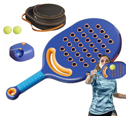Solo Tennis Trainer Palla Rimbalzo con Corda, Palla da Tennis da Solo, Palla da Rimbalzo con Corda, Kit Portatile di Attrezzi da Allenamento per Principianti e Adulti