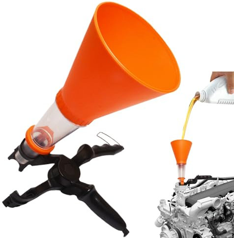 Uitseld Transmission Funnel | Anti-Spill Engine Oil Funnel - Auto Maintenance Tools for Water Lawn Mower Tractor Motorcycle Car Engine Radiator Coolant