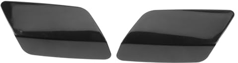 MAJORMENCH Couvercle de Lave-phares de Rechange 2pcs Noir en Plastique et Métal, Facile à Installer pour Entretien de Phares de Véhicule Automobile