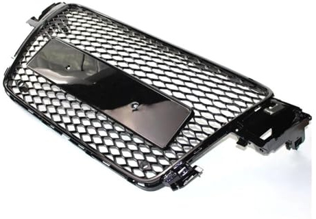 Kühlergrill Vorne Für A5 B8 S5 8T 2008 2009 2010 2011 2012 Mesh Honeycomb Racing Kühlergrill Glänzend Schwarz Vorderen Stoßfänger Zentrum Doppelsteg Grill