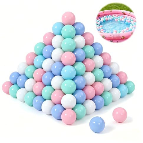 panemy Bolas Piscina Infantil 50 Piezas,5,5 cm,Sin BPA,7 Colores Mezclados,Bolas de Colores para Piscina de Bolas,Pelotas Sensoriales Bebé Adecuado para Piscina para Niños