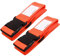 OW-Travel Kofferband Gurt Schwerlast Personalisierter Koffergurt mit Adressschild. Luggage Strap Gepäckgurt Koffer Gurt Kofferbänder Koffergurte Farbig Koffer Gurt 2 Stück Orange