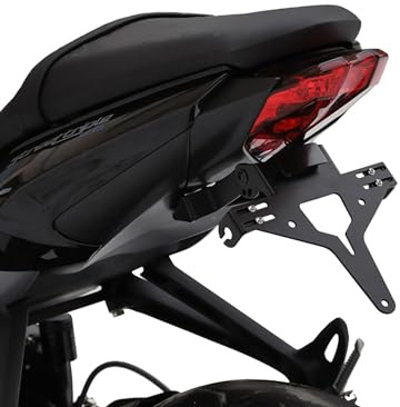 ZIEGER 10000418 Kennzeichenhalter Kennzeichenträger Nummernschild Halter Halteplatte (inkl. Kennzeichenbeleuchtung und Rückstrahler) Umbau Streetfighter