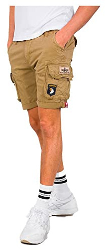 ALPHA INDUSTRIES Herren Cargos Crew Short Patch Short für Herren