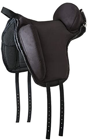 Barefoot Ride-On-Pad Physio Support schwarz – Rutschfestes Sattelpad – Halt gebende und rahmende Pauschen – pferdefreundliche Polsterung – Perfekt für Reiten ohne Sattel - Größe S