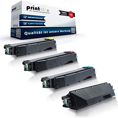 4X Print-Klex Tonerkartuschen kompatibel für Kyocera ECOSYS M 6235 cidn ECOSYS M 6235 cidnt ECOSYS M 6635 cidn ECOSYS P 6235 CDN TK5280 TK 5280 TK-5280 TK 5280 Black Cyan Magenta Yellow - Office Plus