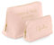 MAYRA Pochette, Beauty Case Personalizzabile in Eco Pelle | Trousse Trucchi, Borsello da Viaggio | Personalizzato con Ricamo Iniziali, Nome | Per Ragazza, Donna, Uomo | Made in Italy (Medium, Rosa)