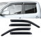 JHCHAN Windabweiser für VW Amarok 2011–2022 V6 Amarok Canyon Atacama Aventura D Cab Regenschutz Windschutz Sonnenschutz Außentür Rahmen Montage Zubehör Rauchschwarz PMMA 4 Stück Set