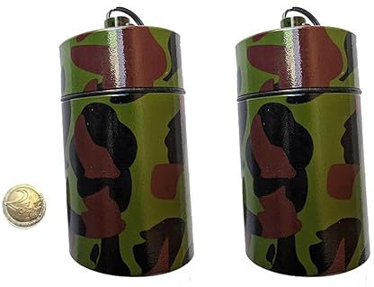 geo-versand 2 x riesiger Micno Aluminium XXL zb für Biltema Caches groß small Dose Micno XXL