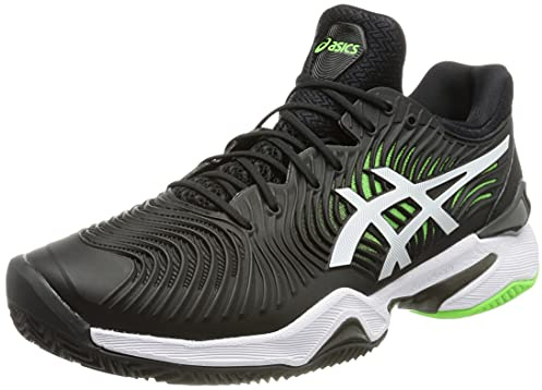 ASICS Herren Court Ff 2 Clay Tennisschuh, Black Green Gecko, 39.5 EU
