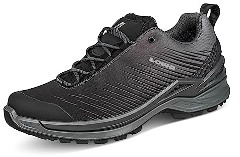 LOWA M Zirrox GTX Lo Grau - Gore-Tex Wasserdichter sportlicher Herren Gore-Tex Multifunktionsschuh, Größe EU 45 - Far