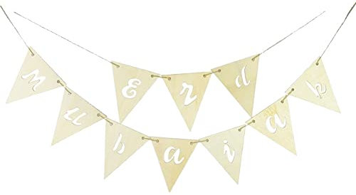 TOSSPER Ramadan Kareem Bunting Banner Eid Sackleinen Banner Girlande Flagge Eid Mubarak Ramadan Party Supplies Muslimische Islam Hajj Party Home Mantel Kamin Dekoration