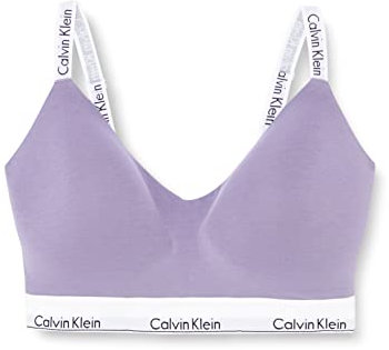 Calvin Klein Mujer Sujetador Bralette Light Lined Suave Copas Moldeadas, Morado (Splash Of Grape), M