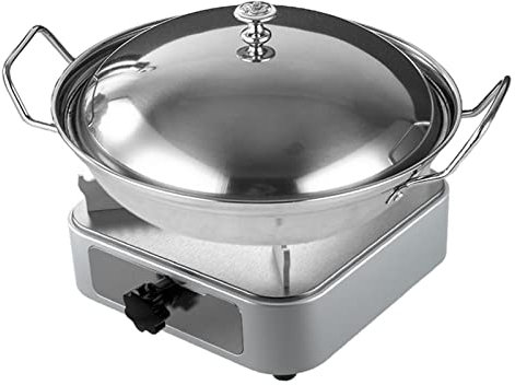 Hitburu Camping Kocher,Tragbarer Grillofen, Kocher Ohne Strom Für Innenräume,Tragbarer, Effizienter Alkoholkocher, Kochutensilien Für Picknic Im Freien(Herd + Topf + Deckel)