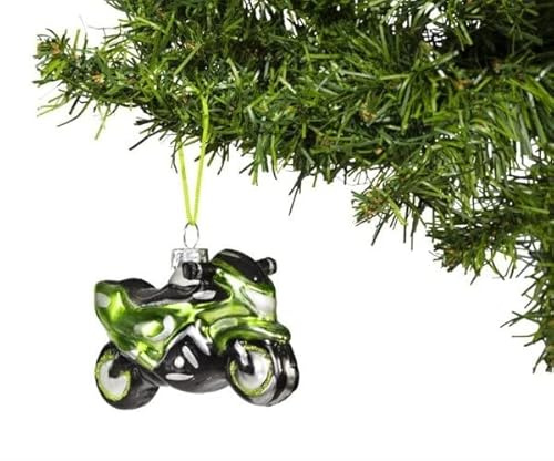 Kawasaki Glasbaumschmuck Motorrad