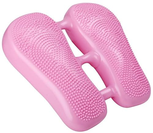 ZAIED Aufblasbarer Haushalts Stepper,Balance Stepper FüR üBungen, Multifunktions Trainings FußPedal TrainingsgeräT,Laufband Balance TrainingsgeräT,Rosa