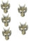 BESTonZON 5st Drachenmaske Halloween-masken Für Erwachsene Tiergesichtsmaske 3d-halloween-masken Cosplay-outfits Gruseliges Halloween-kostüm Halloween-3d-maske Halloween-party-maske Plastik