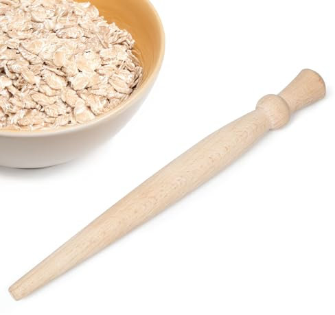 Porridge Spurtle Wooden | Spurtle Porridge Stirrer 29cm Long | Wooden Stirrers Beechwood | Scottish Spurtle for Stirring Porridge, Soups, Stews, & More