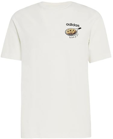 adidas Men's Snack Cookie Graphic T-Shirt, Off White, 3XL