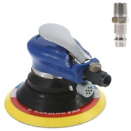 Pneumatic Sander Pad 10000rpm Dry Suction Polisher Air Orbital Round for Furniture Metal Car Polishing Grinding Waxing