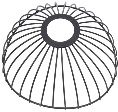 Toyvian Lampadaire Industriel Vintage Cage Métallique Abat-jour sur Pied Style Rétro pour Salon Chambre et Bureau Protection Ampoule Design Unique