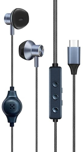 Aoresac Casque Filaire de qualité Sonore Claire avec Micro pour écouteurs karaoké pour Chanter des Performances en Direct