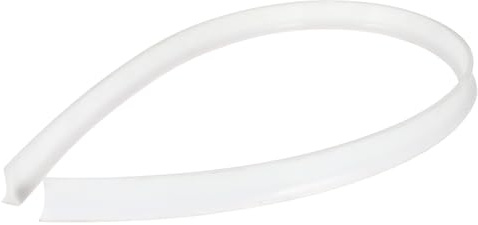 GLEAVI 3m White Silicone Water Retaining Strip 1.5x3cm Self-Adhesive Countertop Baffle for Bathroom Sink Splash Guard and Shower Door Seal, Double Slope Design for Washbasin, Kitchen, and