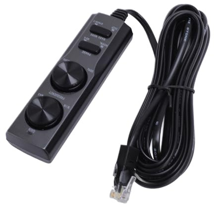 Bewinner Wire Control for TS WX130DA Car Stereo, Ultra Thin Subwoofer Speaker Control Cable with Phase Switch and Frequency Adjustment, for Enhanced Audio Quality