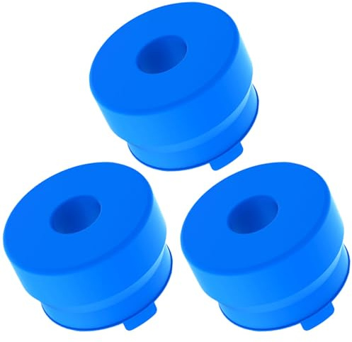 Silicona Tapones Piezas para Botellas Azul, de Cristal 3 | Tapas Reutilizables para Cubos de Agua, Tapa de Sellado de Jarra de Agua, Fáciles de Ajustar