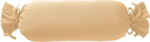 Erwin Müller Nackenrollenbezug Freising Elasthan-Jersey-Stretch beige Größe 40x15 cm Ø