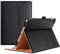ProCase Leder Hülle mit Stifthalter für iPad 9.7 Zoll 2018/2017 (6th 5th Gen), iPad Air 2, iPad Air Schutzhülle Case PU-Leder Klapphülle mit Multi- Stand für iPad 9.7 Zoll -Schwarz