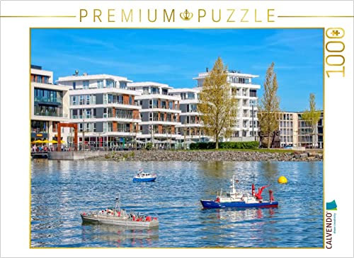 CALVENDO Puzzle Dortmund Phoenix See Bootsverkehr 1000 Teile Puzzle quer | 1000 Teile Lege-Größe 64 x 48 cm Foto-Puzzle für glückliche Stunden