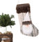 Tischdeckenshop24 Deko Weihnachtsstiefel Wichtel zum Befüllen, 20x45cm, Premium Qualität aus Stoff, Nikolausstiefel zu Weihnachten