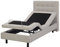 Beliani Polsterbett elektrisch verstellbar beige 90x200 cm mit Fernbedienung Duke