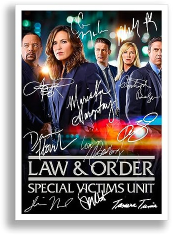 Law & Order Special Victims Unit Cast Signed Autograph A4 Poster Photo Print TV Show Series Season Framed DVD Boxset Memorabilia Gift (A4 POSTER ONLY)