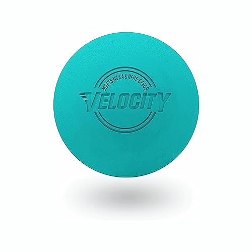 Velocity Übungs-Lacrosse-Bälle – 1, 2, 3, 6, 12, 18, 24, 36, 60 und 120 Packungen – Offizielle Größe und Gewicht – Blaugrün